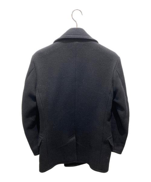 NAVAL CLOTHING FACTORY（ナバル クロージングファクトリー）NAVAL CLOTHING FACTORY (ナバル クロージングファクトリー) ウールPコート ブラック サイズ:38の古着・服飾アイテム