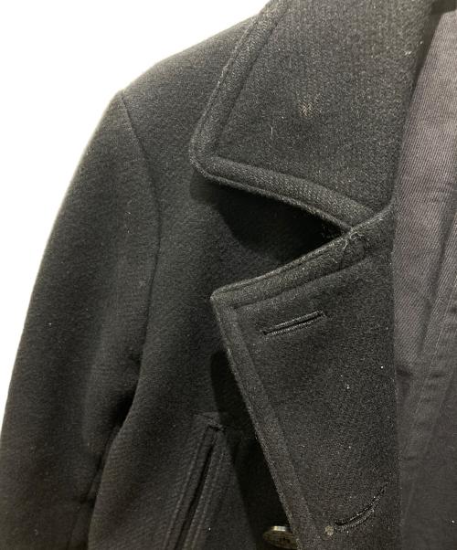 NAVAL CLOTHING FACTORY（ナバル クロージングファクトリー）NAVAL CLOTHING FACTORY (ナバル クロージングファクトリー) ウールPコート ブラック サイズ:38の古着・服飾アイテム