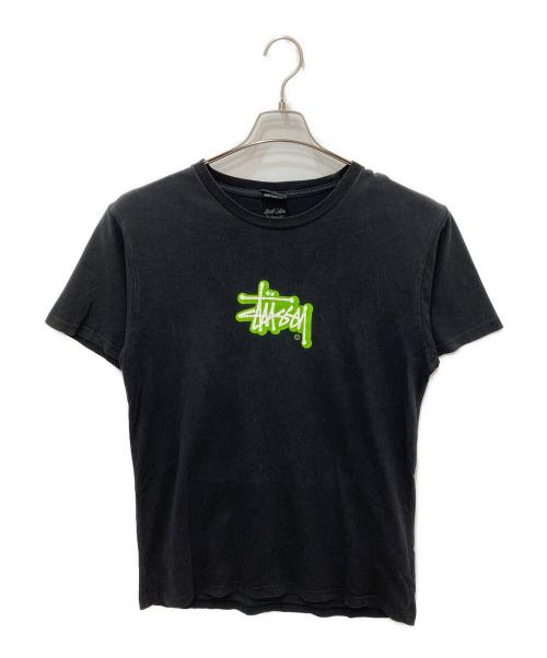 stussy（ステューシー）stussy (ステューシー) ロゴプリント半袖Tシャツ ブラック サイズ:Ｍの古着・服飾アイテム