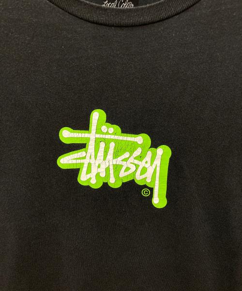 stussy（ステューシー）stussy (ステューシー) ロゴプリント半袖Tシャツ ブラック サイズ:Ｍの古着・服飾アイテム
