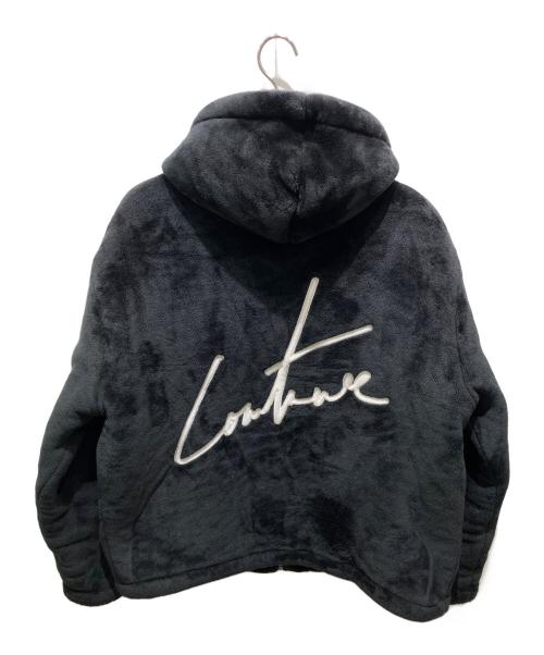 THE COUTURE CLUB（ザクチュールクラブ）THE COUTURE CLUB (ザクチュールクラブ) バック刺繍フリースジップパーカー ブラック サイズ:Sの古着・服飾アイテム