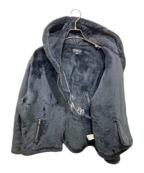 THE COUTURE CLUB（ザクチュールクラブ）THE COUTURE CLUB (ザクチュールクラブ) バック刺繍フリースジップパーカー ブラック サイズ:Sの古着・服飾アイテム
