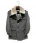 BURBERRY BLACK LABEL（バーバリーブラックレーベル）の古着「ラビットファー付キルティングコート」｜グレー