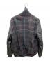 JORDAN (ジョーダン) ウール切替チェックスタジャン ブラック サイズ:XL：14000円