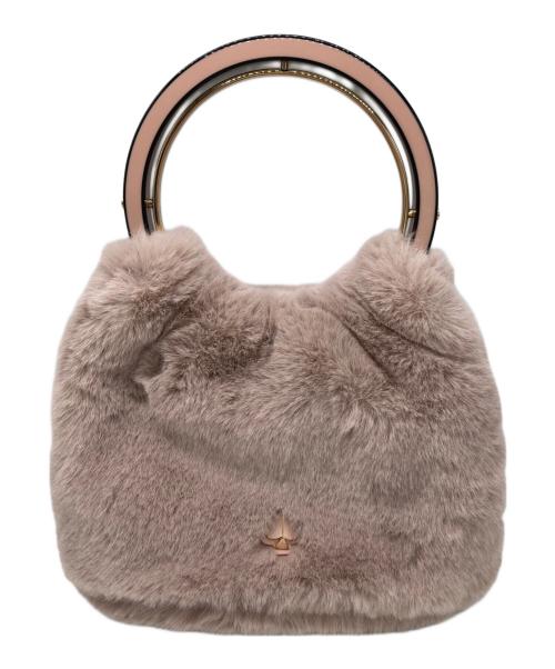 Kate Spade（ケイトスペード）Kate Spade (ケイトスペード) Betty Faux Fur Bucket Swag Bag ピンクの古着・服飾アイテム