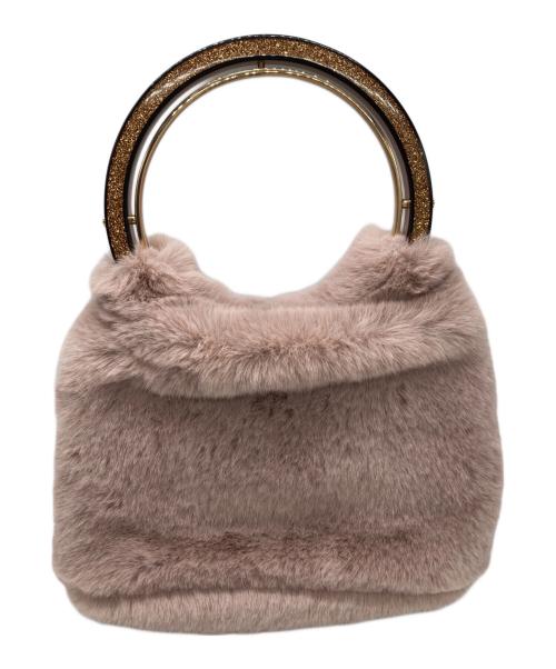 Kate Spade（ケイトスペード）Kate Spade (ケイトスペード) Betty Faux Fur Bucket Swag Bag ピンクの古着・服飾アイテム