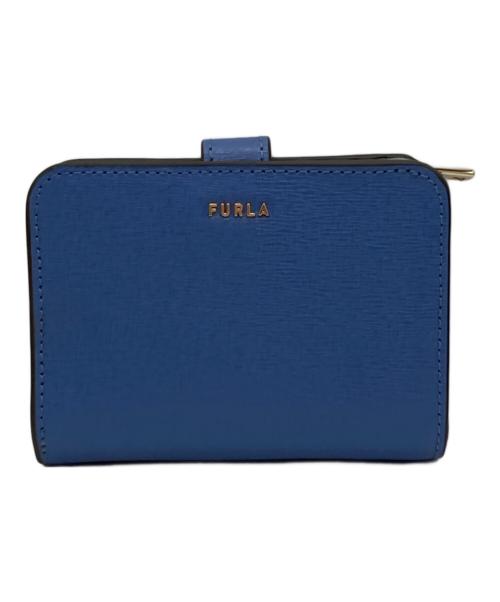 FURLA（フルラ）FURLA (フルラ) バビロン/2つ折り財布 ブルーの古着・服飾アイテム