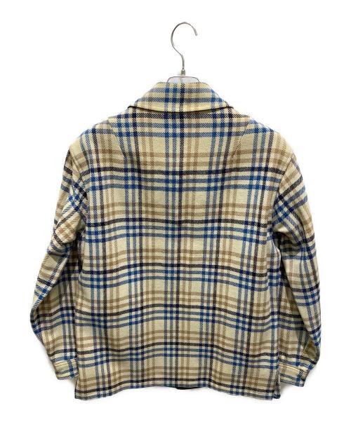 PENDLETON（ペンドルトン）PENDLETON (ペンドルトン) ウールチェックCPOジャケット ベージュ サイズ:Mの古着・服飾アイテム