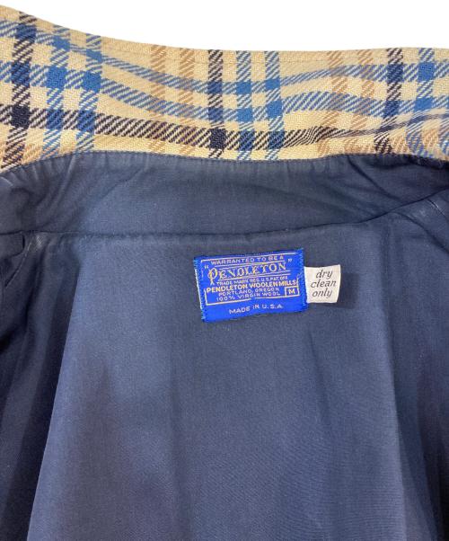 PENDLETON（ペンドルトン）PENDLETON (ペンドルトン) ウールチェックCPOジャケット ベージュ サイズ:Mの古着・服飾アイテム