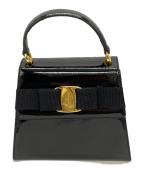 Salvatore Ferragamoサルヴァトーレ フェラガモ）の古着「ヴァラリボン」｜ブラック