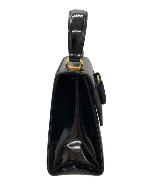 Salvatore Ferragamo（サルヴァトーレ フェラガモ）Salvatore Ferragamo (サルヴァトーレ フェラガモ) ヴァラリボン ブラックの古着・服飾アイテム