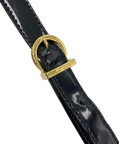 Salvatore Ferragamo（サルヴァトーレ フェラガモ）Salvatore Ferragamo (サルヴァトーレ フェラガモ) ヴァラリボン ブラックの古着・服飾アイテム
