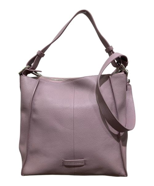 COLE HAAN（コールハーン）COLE HAAN (コールハーン) レザーショルダーバッグ ピンクの古着・服飾アイテム