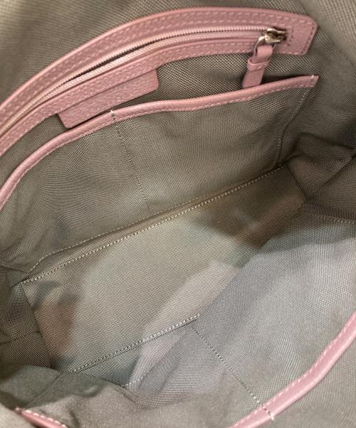 COLE HAAN（コールハーン）COLE HAAN (コールハーン) レザーショルダーバッグ ピンクの古着・服飾アイテム