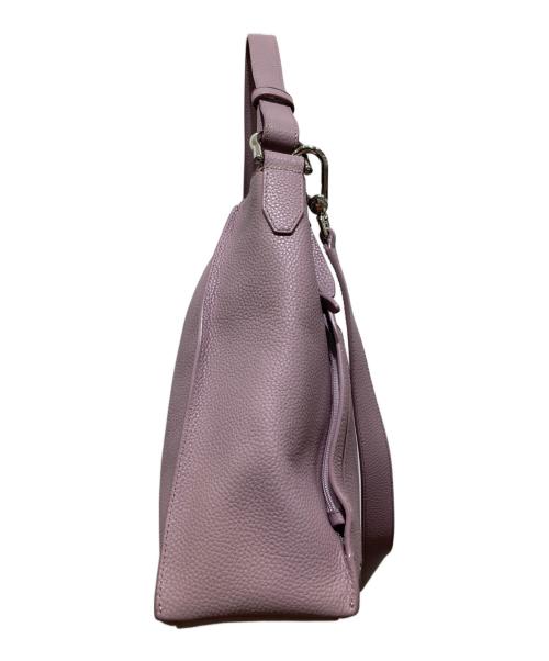 COLE HAAN（コールハーン）COLE HAAN (コールハーン) レザーショルダーバッグ ピンクの古着・服飾アイテム