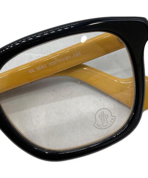 MONCLER（モンクレール）MONCLER (モンクレール) バイカラーサングラス ブラック×イエロー サイズ:51□21の古着・服飾アイテム