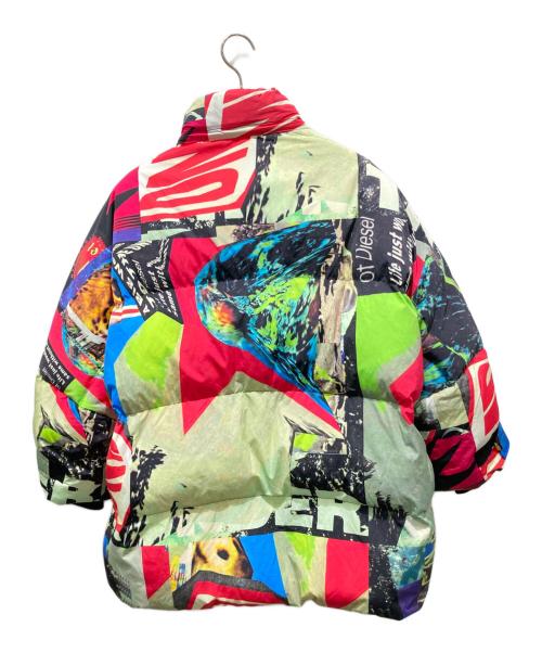 DIESEL（ディーゼル）DIESEL (ディーゼル) グラフィック中綿ジャケット W-EMMICK マルチカラー サイズ:XXSの古着・服飾アイテム