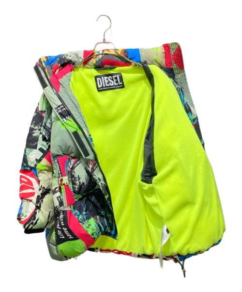 DIESEL（ディーゼル）DIESEL (ディーゼル) グラフィック中綿ジャケット W-EMMICK マルチカラー サイズ:XXSの古着・服飾アイテム