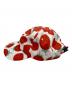 marimekko (マリメッコ) いちご柄キャップ レッド×ホワイト：6000円