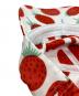 中古・古着 marimekko (マリメッコ) いちご柄キャップ レッド×ホワイト：6000円