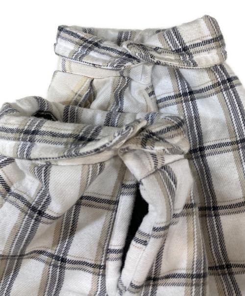 SUPREME（シュプリーム）Supreme (シュプリーム) Dickies (ディッキーズ) Dickies Plaid Hooded Zip Shirt　ディッキーズプレイドフーディージップアップシャツ ベージュ サイズ:Mの古着・服飾アイテム
