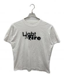 sacai（サカイ）の古着「Light my fire ／プリントTシャツ」｜ホワイト