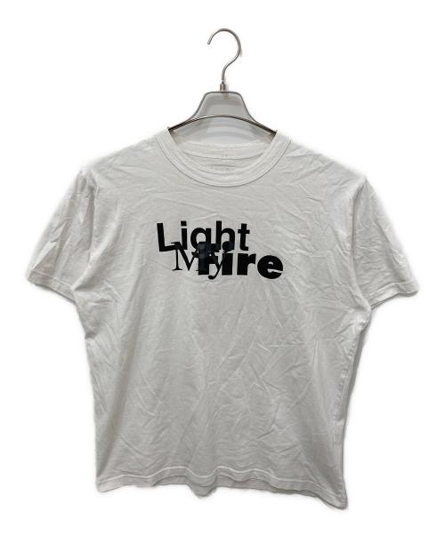 sacai（サカイ）sacai (サカイ) Light my fire ／プリントTシャツ ホワイト サイズ:5の古着・服飾アイテム