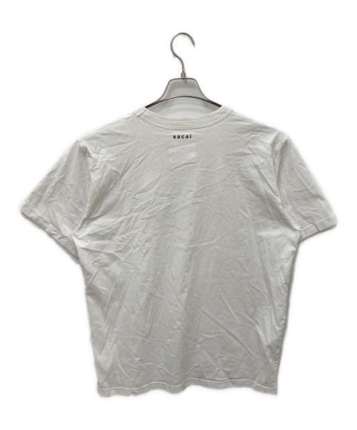 sacai（サカイ）sacai (サカイ) Light my fire ／プリントTシャツ ホワイト サイズ:5の古着・服飾アイテム