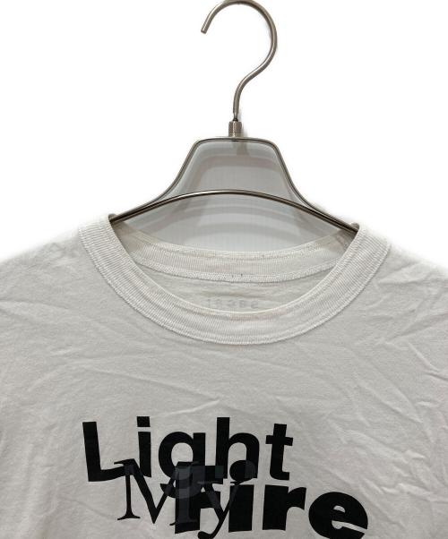 sacai（サカイ）sacai (サカイ) Light my fire ／プリントTシャツ ホワイト サイズ:5の古着・服飾アイテム