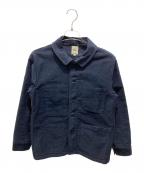 F.O.B FACTORYエフオービー ファクトリー）の古着「フレンチ モールスキン ジャケット」｜ネイビー