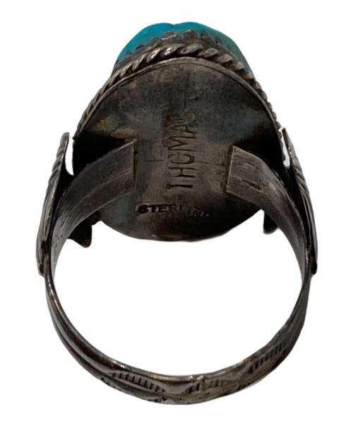 Navajo（ナバホ）Navajo (ナバホ) ターコイズリング グレー サイズ:12号の古着・服飾アイテム