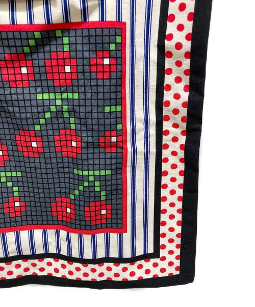 MARNI（マルニ）MARNI (マルニ) バンダナトートバック レッド×ブラックの古着・服飾アイテム