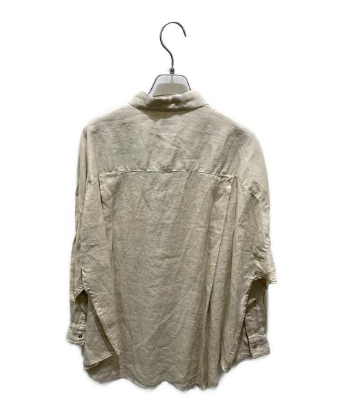 Spick and Span（スピック＆スパン）Spick and Span (スピック＆スパン) 80リネンカシュクールビッグシャツ ベージュ サイズ:F 未使用品の古着・服飾アイテム