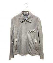 DIESEL（ディーゼル）の古着「L-KORNレザージャケット」｜グレー