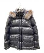 BURBERRY BLACK LABELバーバリーブラックレーベル）の古着「裏ノヴァチェックダウンジャケット」｜ブラック