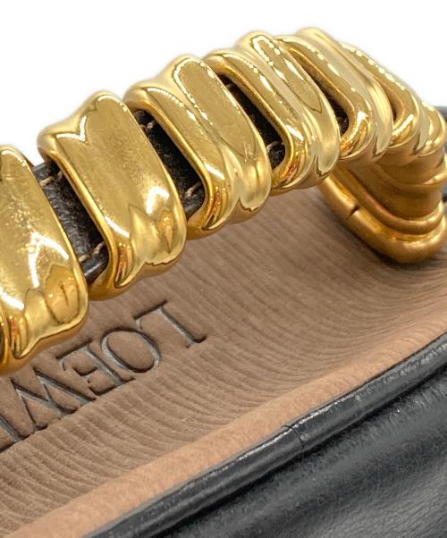 LOEWE（ロエベ）LOEWE (ロエベ) ゴールドハンドルレザーバニティバッグ ブラックの古着・服飾アイテム