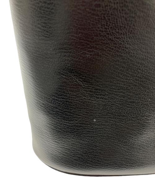 LOEWE（ロエベ）LOEWE (ロエベ) ゴールドハンドルレザーバニティバッグ ブラックの古着・服飾アイテム