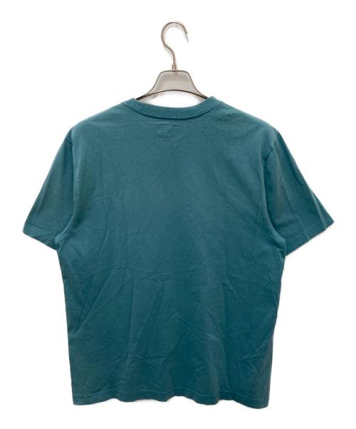stussy（ステューシー）stussy (ステューシー) ロゴ刺繍半袖Tシャツ ブルー サイズ:Ｍの古着・服飾アイテム