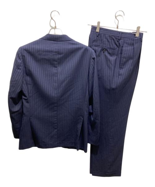 SHIPS（シップス）SHIPS (シップス) ERMENEGILDO ZEGNA (エルメネジルド・ゼニア) ペンストライプセットアップスーツ ネイビー サイズ:44の古着・服飾アイテム