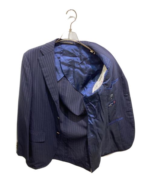 SHIPS（シップス）SHIPS (シップス) ERMENEGILDO ZEGNA (エルメネジルド・ゼニア) ペンストライプセットアップスーツ ネイビー サイズ:44の古着・服飾アイテム