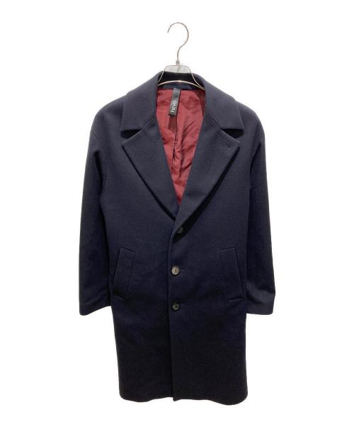 HEVO（イーヴォ）HEVO (イーヴォ) ベルテッドチェスターコート ネイビー サイズ:46の古着・服飾アイテム