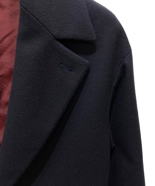 HEVO（イーヴォ）HEVO (イーヴォ) ベルテッドチェスターコート ネイビー サイズ:46の古着・服飾アイテム
