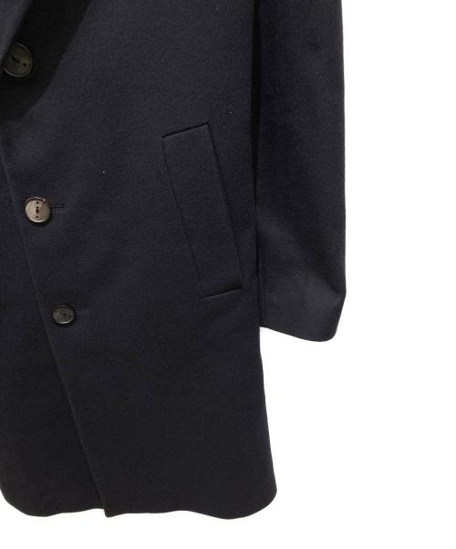 HEVO（イーヴォ）HEVO (イーヴォ) ベルテッドチェスターコート ネイビー サイズ:46の古着・服飾アイテム