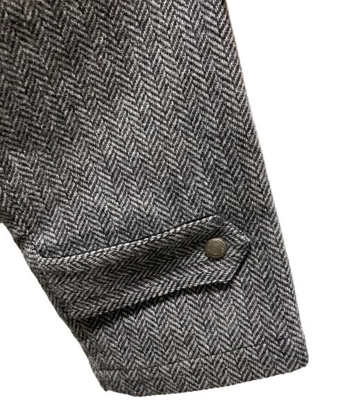Traditional Weatherwear（トラディショナルウェザーウェア）Traditional Weatherwear (トラディショナルウェザーウェア) BARGATE　バーゲート　 ヘリンボーンコート グレー サイズ:36の古着・服飾アイテム