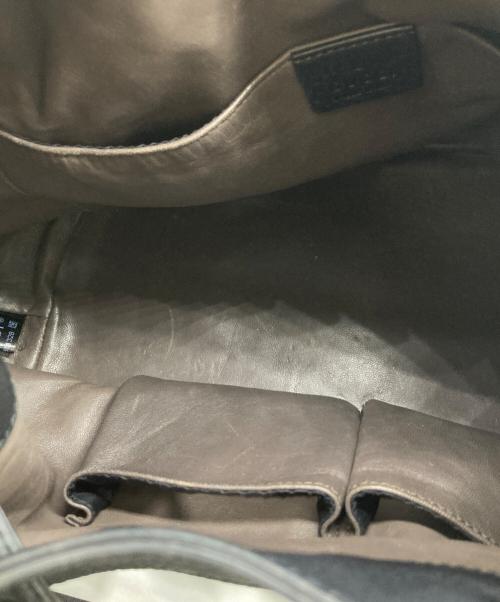 GUCCI（グッチ）GUCCI (グッチ) 2WAYレザータッセルショルダーバッグ　バンブー ブラックの古着・服飾アイテム