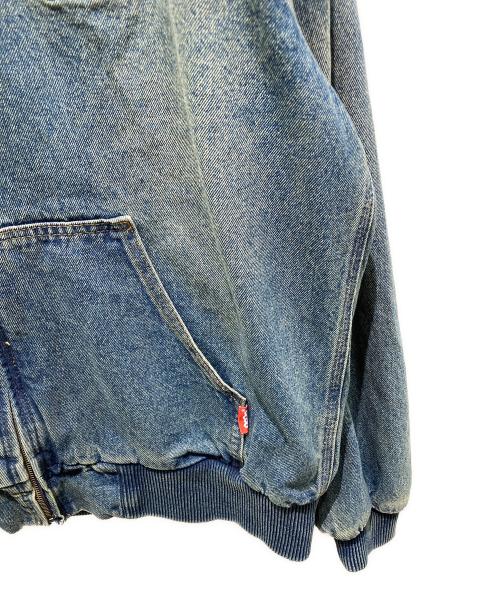9090（9090）9090 (9090) King Logo Vintage Denim Hoodie インディゴ サイズ:Lの古着・服飾アイテム