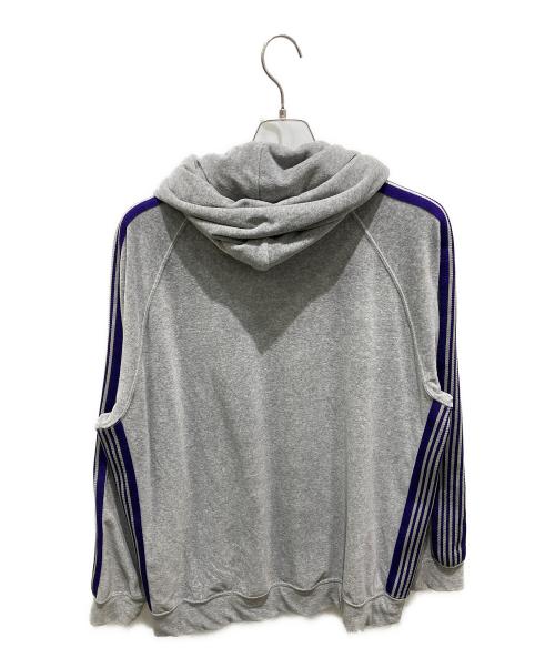 Needles（ニードルズ）Needles (ニードルズ) Track Hoody - C/PE Velour グレー サイズ:Lの古着・服飾アイテム