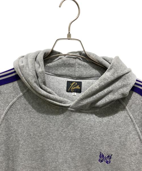 Needles（ニードルズ）Needles (ニードルズ) Track Hoody - C/PE Velour グレー サイズ:Lの古着・服飾アイテム