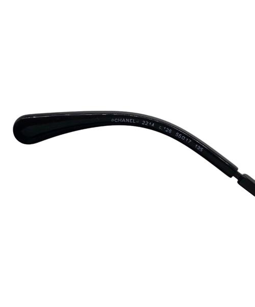 CHANEL（シャネル）CHANEL (シャネル) ロゴ パイロット伊達眼鏡 ブラックの古着・服飾アイテム