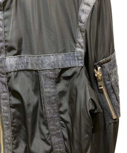 DIESEL（ディーゼル）DIESEL (ディーゼル) デニムナイロンブルゾン ネイビー サイズ:Ｌの古着・服飾アイテム
